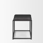 70821 - Taniel Textured Black Wood w/ Black Metal Stool