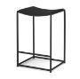 70822 - Taniel Textured Black Wood w/ Black Metal Counter Stool