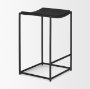 70822 - Taniel Textured Black Wood w/ Black Metal Counter Stool