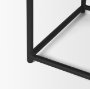 70823 - Taniel Black Leather w/ Black Metal Stool