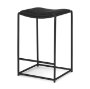 70824 - Taniel Black Leather w/ Black Metal Counter Stool