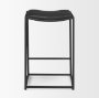 70824 - Taniel Black Leather w/ Black Metal Counter Stool