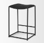 70824 - Taniel Black Leather w/ Black Metal Counter Stool