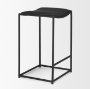 70824 - Taniel Black Leather w/ Black Metal Counter Stool