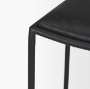 70824 - Taniel Black Leather w/ Black Metal Counter Stool