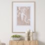 15051 - Flower Silhouette-Wisteria by Mercana Studio Hand Embellished Framed Art Print Matted under Glass