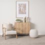 70643 - Heera Light Brown Diamond Motif w/ Shelf Accent Cabinet