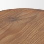 70887 - Tahlia Round Natural Brown Wood w/ Angled Legs Stool