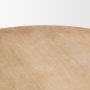 69874-AB - Terra 60L x 60W x 30H Light Brown Wood Round Fluted Dining Table