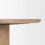 69874-AB - Terra 60L x 60W x 30H Light Brown Wood Round Fluted Dining Table