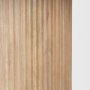 69874-AB - Terra 60L x 60W x 30H Light Brown Wood Round Fluted Dining Table