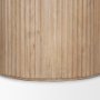 69874-AB - Terra 60L x 60W x 30H Light Brown Wood Round Fluted Dining Table