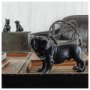 57799 - Hugo 5L x 13W Black Resin Bulldog