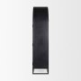 70827 - Sloan 42W x 80H Black Wood W/Black Metal Frame Arched Cabinet