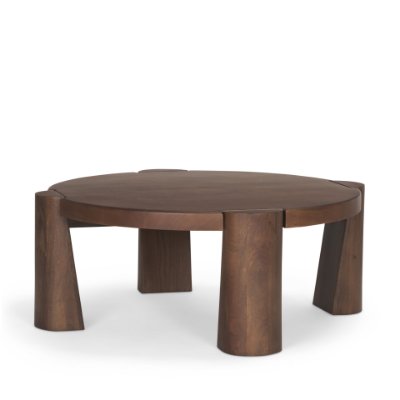 70842-AB - Tammar Round Wood w/ Tapered Legs Coffee Table