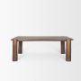 70843-AB - Tammar Rectangular Brown Wood w/ Tapered Legs Dining Table