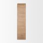 70836 - Sorina Reverse Fluted Light Brown Wood Curio Cabinet