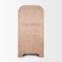 70836 - Sorina Reverse Fluted Light Brown Wood Curio Cabinet