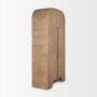 70836 - Sorina Reverse Fluted Light Brown Wood Curio Cabinet