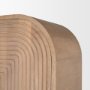 70836 - Sorina Reverse Fluted Light Brown Wood Curio Cabinet
