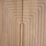 70836 - Sorina Reverse Fluted Light Brown Wood Curio Cabinet