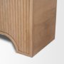 70836 - Sorina Reverse Fluted Light Brown Wood Curio Cabinet
