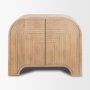 70837 - Sorina Reverse Fluted Light Brown Wood Accent Cabinet