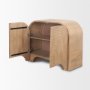 70837 - Sorina Reverse Fluted Light Brown Wood Accent Cabinet