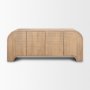 70838 - Sorina Reverse Fluted Light Brown Wood Sideboard