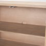 70838 - Sorina Reverse Fluted Light Brown Wood Sideboard