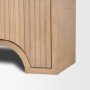 70838 - Sorina Reverse Fluted Light Brown Wood Sideboard