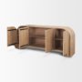 70838 - Sorina Reverse Fluted Light Brown Wood Sideboard