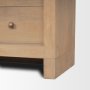 70825 - Suri Light Brown Wood W/Glass Doors Arched Curio Cabinet