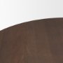 70830-AB - Swanson 60" Dark Brown Wood Round Pedestal Dining Table