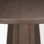 70830-AB - Swanson 60" Dark Brown Wood Round Pedestal Dining Table