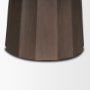 70830-AB - Swanson 60" Dark Brown Wood Round Pedestal Dining Table