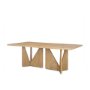 70839 - Tarro 84" Rectangular Light Brown Wood w/ Geometrical Base Dining Table