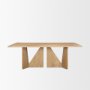 70839 - Tarro 84" Rectangular Light Brown Wood w/ Geometrical Base Dining Table