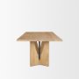 70839 - Tarro 84" Rectangular Light Brown Wood w/ Geometrical Base Dining Table
