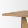 70839 - Tarro 84" Rectangular Light Brown Wood w/ Geometrical Base Dining Table