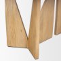 70839 - Tarro 84" Rectangular Light Brown Wood w/ Geometrical Base Dining Table