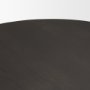 70840 - Tarro 60" Round Textured Espresso Wood w/ Geometrical Base Dining Table