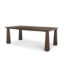 71018-AB - Wolcott Rectangular Dark Brown Solid Wood Dining Table