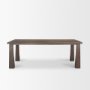 71018-AB - Wolcott Rectangular Dark Brown Solid Wood Dining Table