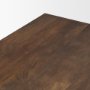 71018-AB - Wolcott Rectangular Dark Brown Solid Wood Dining Table
