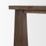 71018-AB - Wolcott Rectangular Dark Brown Solid Wood Dining Table
