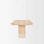 70849-AB - Shivon 84" Rectangular Light Brown Mango Wood W/ Travertine Dining Table
