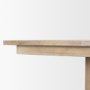 70849-AB - Shivon 84" Rectangular Light Brown Mango Wood W/ Travertine Dining Table