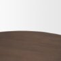 70832 - Shima Round Dark Brown Wood W/Arched Legs Coffee Table