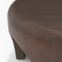 70832 - Shima Round Dark Brown Wood W/Arched Legs Coffee Table